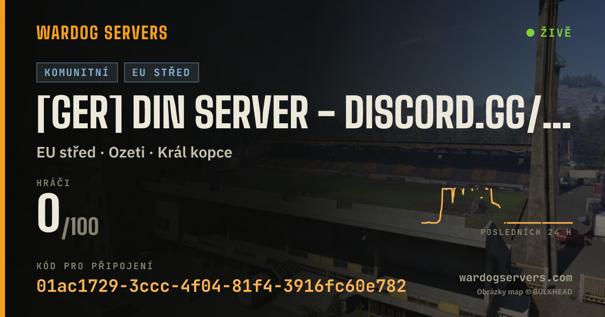 Živý stavový banner serveru [GER] DIN Server - discord.gg/kKbrpAaQkP - Aktive Admins