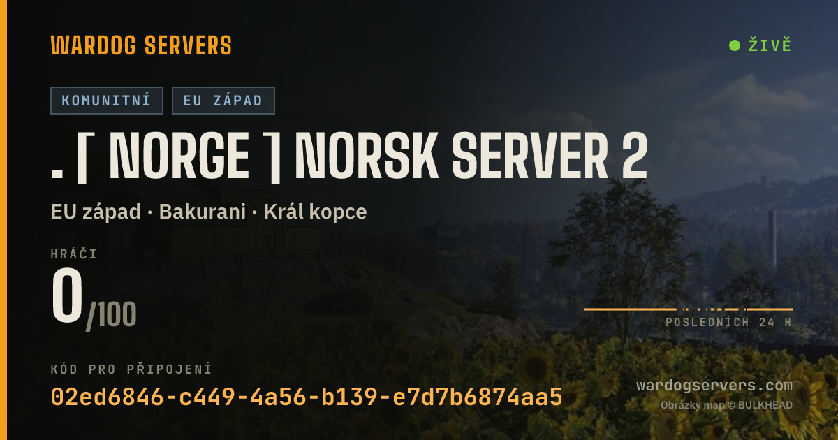 Živý stavový banner serveru . [ NORGE ] NORSK SERVER 2