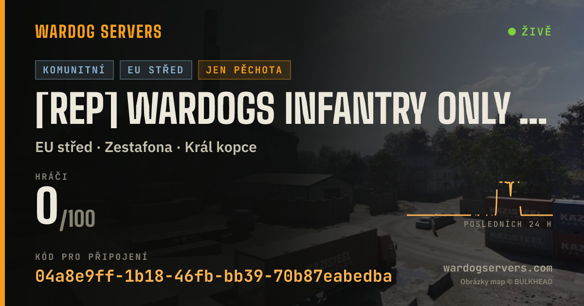 Živý stavový banner serveru [REP] Wardogs Infantry Only Server