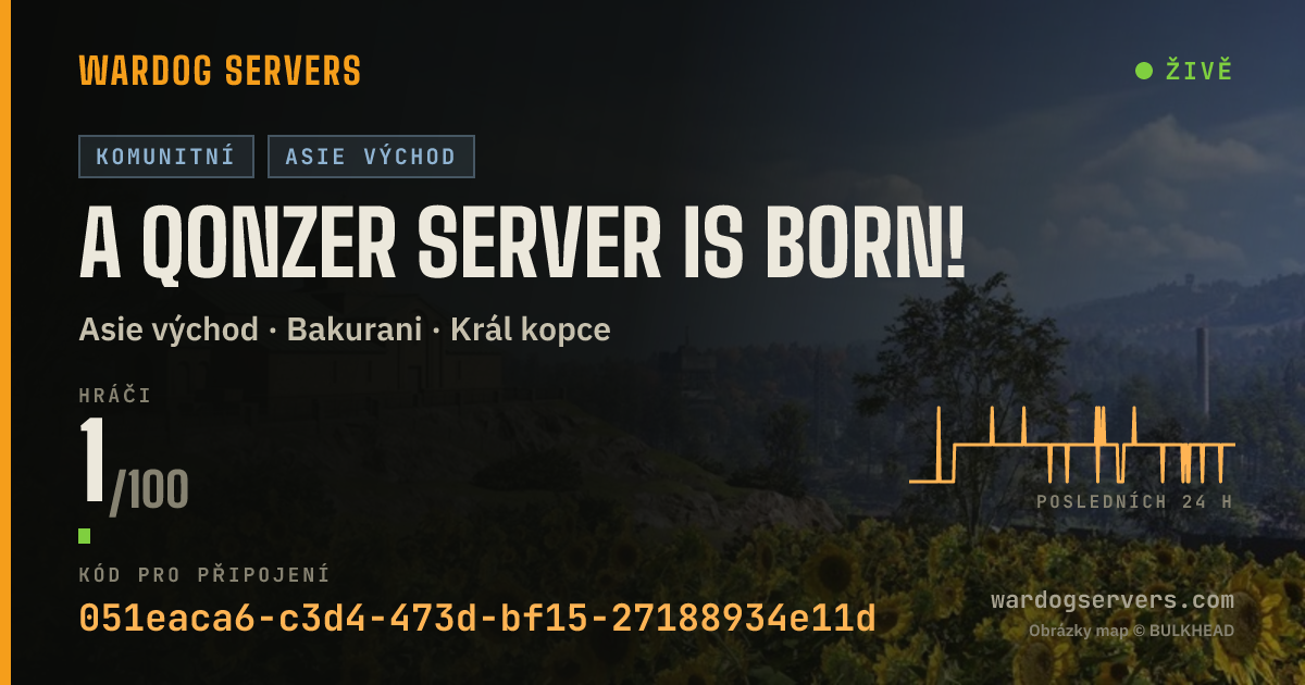 Živý stavový banner serveru A Qonzer Server Is Born!