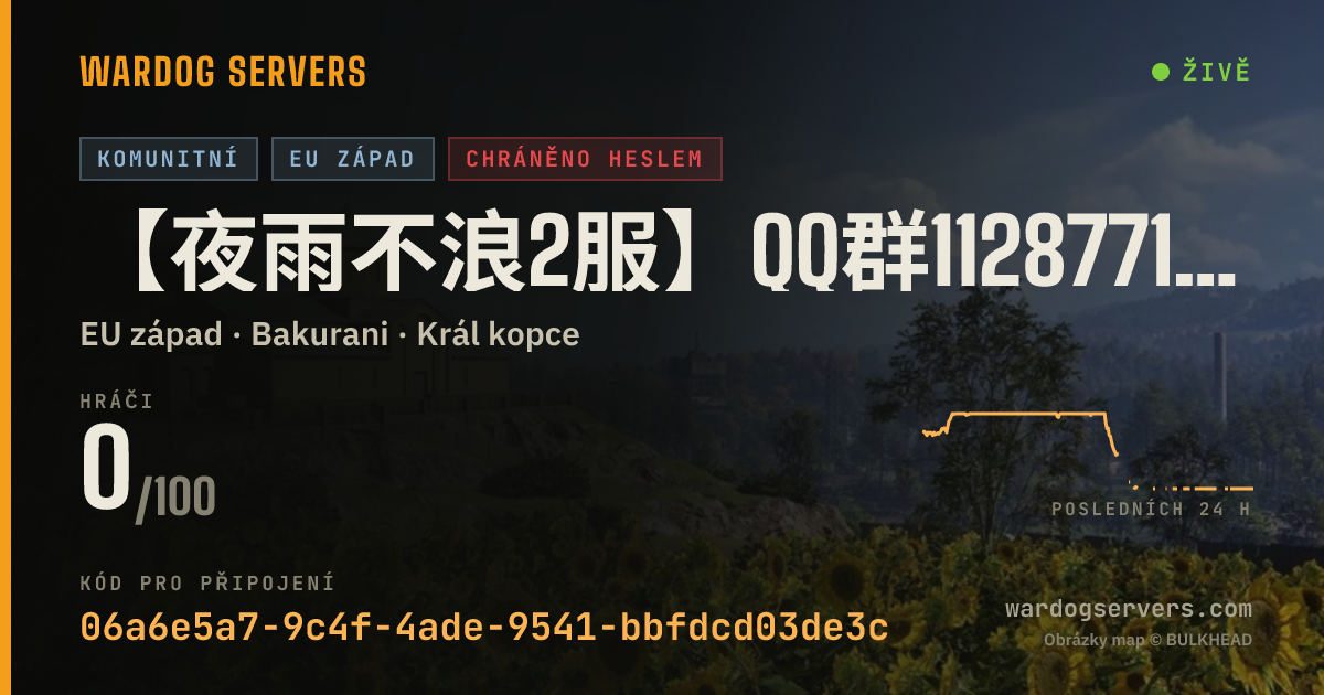 Živý stavový banner serveru 【夜雨不浪2服】qq群1128771491/Discord:ble888
