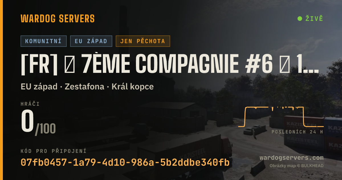 Živý stavový banner serveru [FR] ★ 7ème Compagnie #6 ★ 100% FR | Infanterie - discord.gg/7eC