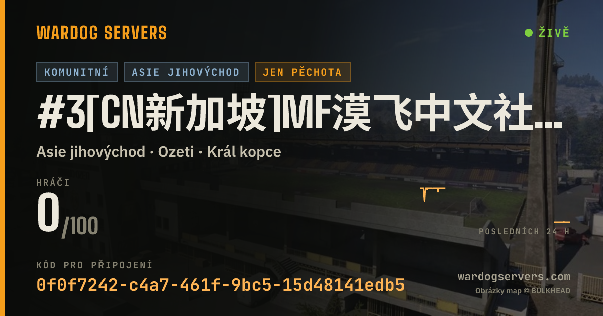 Živý stavový banner serveru #3[CN新加坡]MF漠飞中文社区|QQ群478839731|萌新友好|禁狙禁发射器禁压家