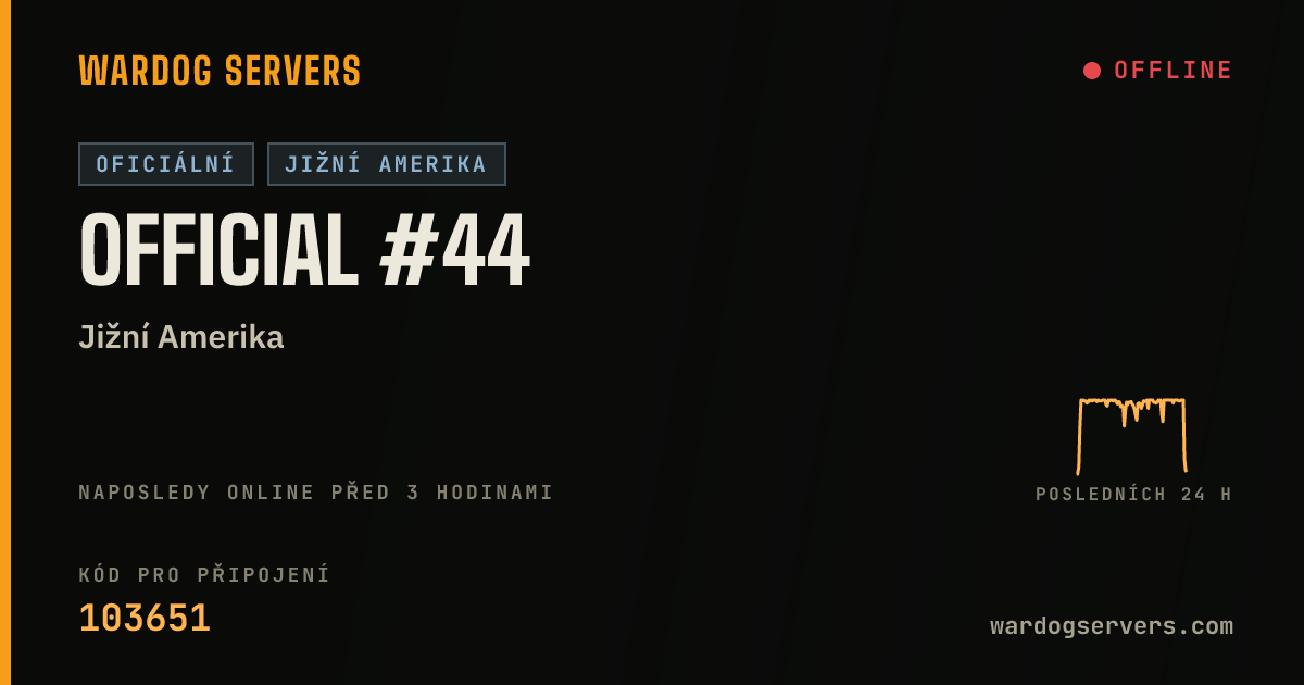 Živý stavový banner serveru Official #44