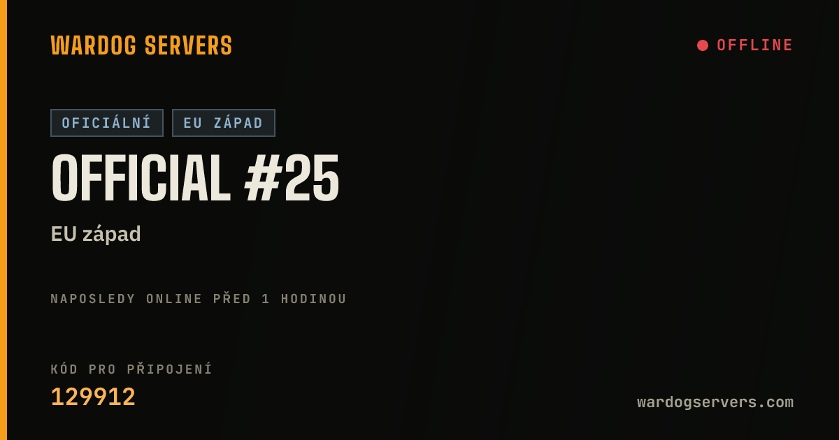 Živý stavový banner serveru Official #25