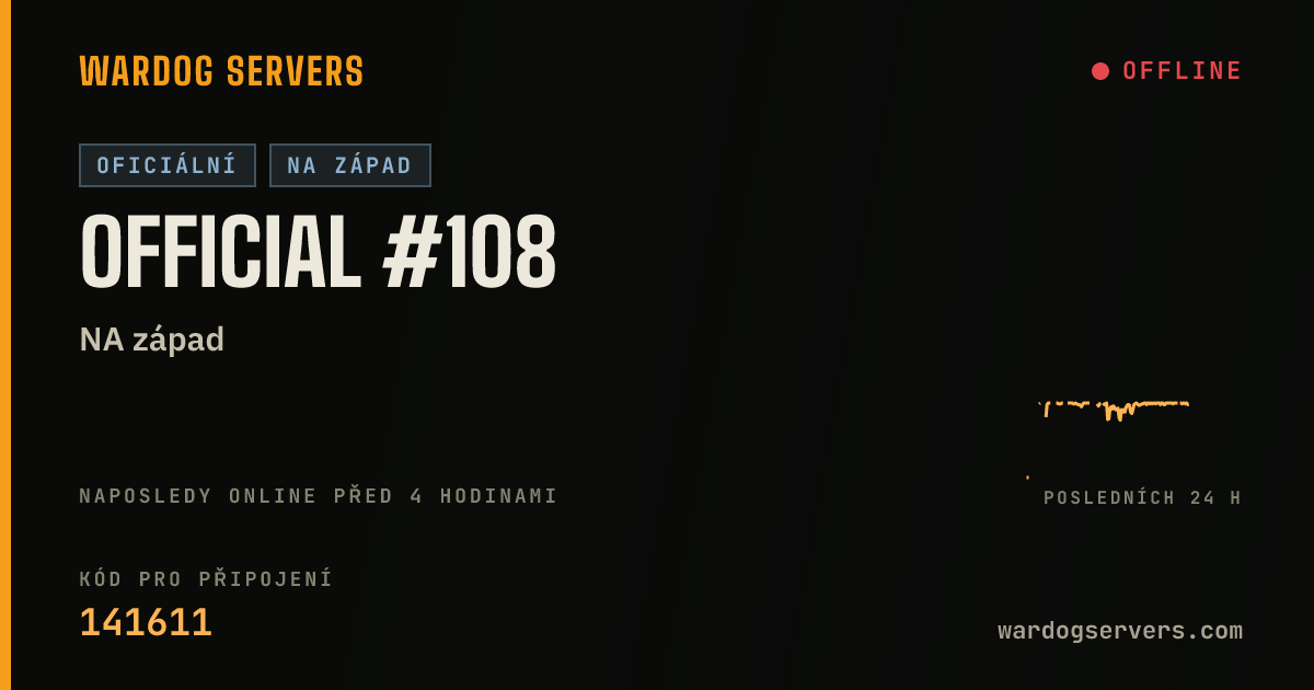 Živý stavový banner serveru Official #108
