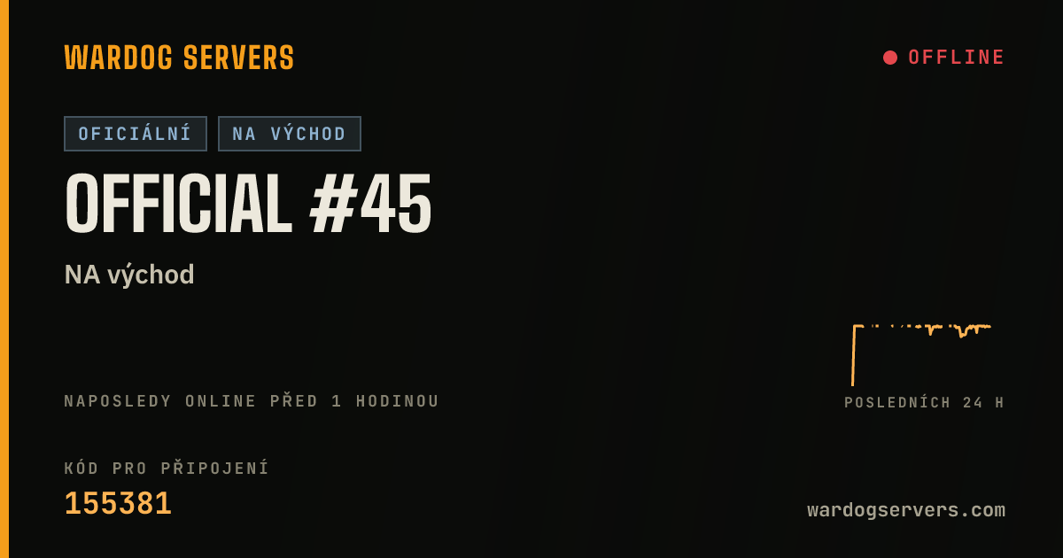 Živý stavový banner serveru Official #45