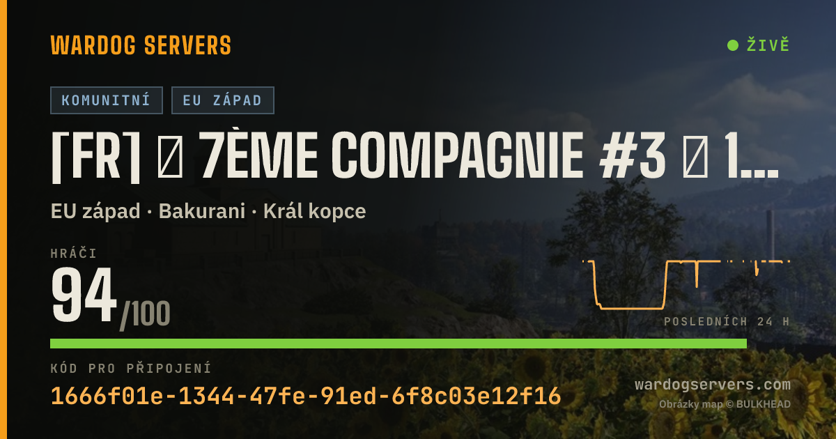 Živý stavový banner serveru [FR] ★ 7ème Compagnie #3 ★ 100% FR - discord.gg/7eCie