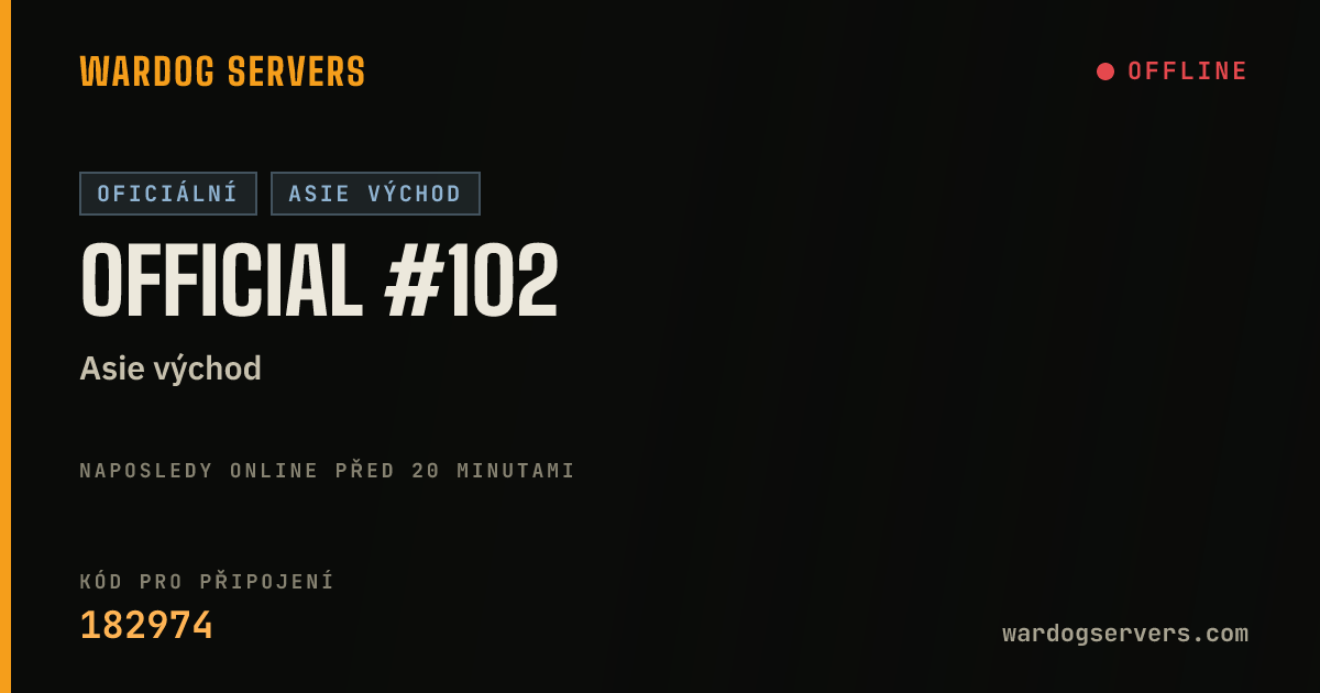 Živý stavový banner serveru Official #102