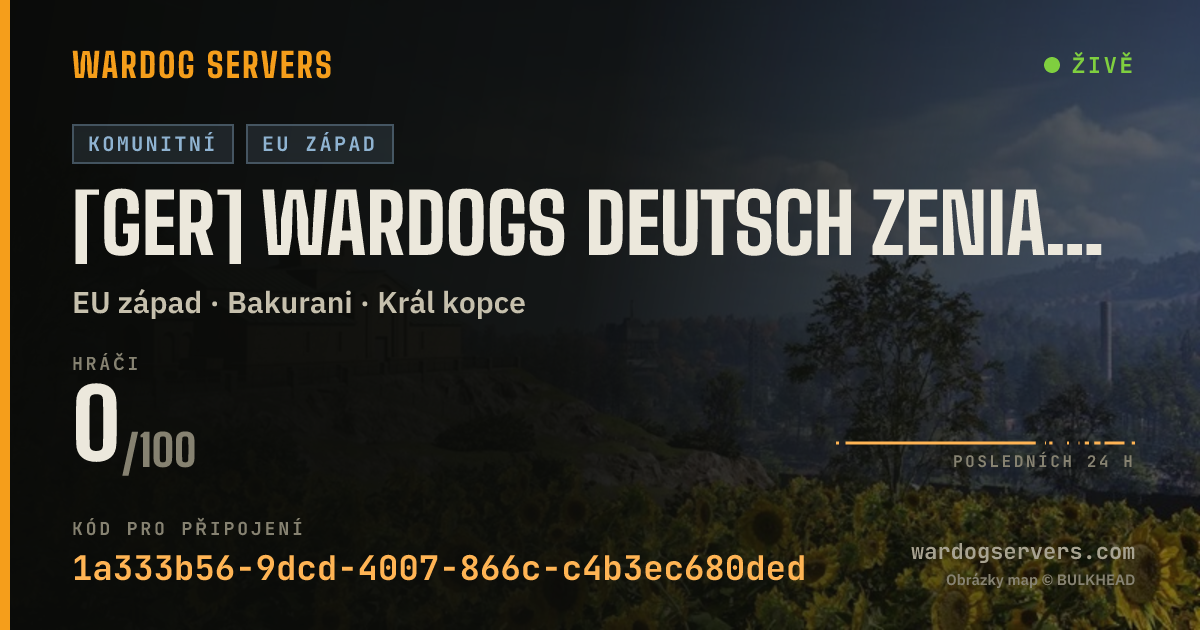 Živý stavový banner serveru [GER] WARDOGS DEUTSCH ZENIAL.NET