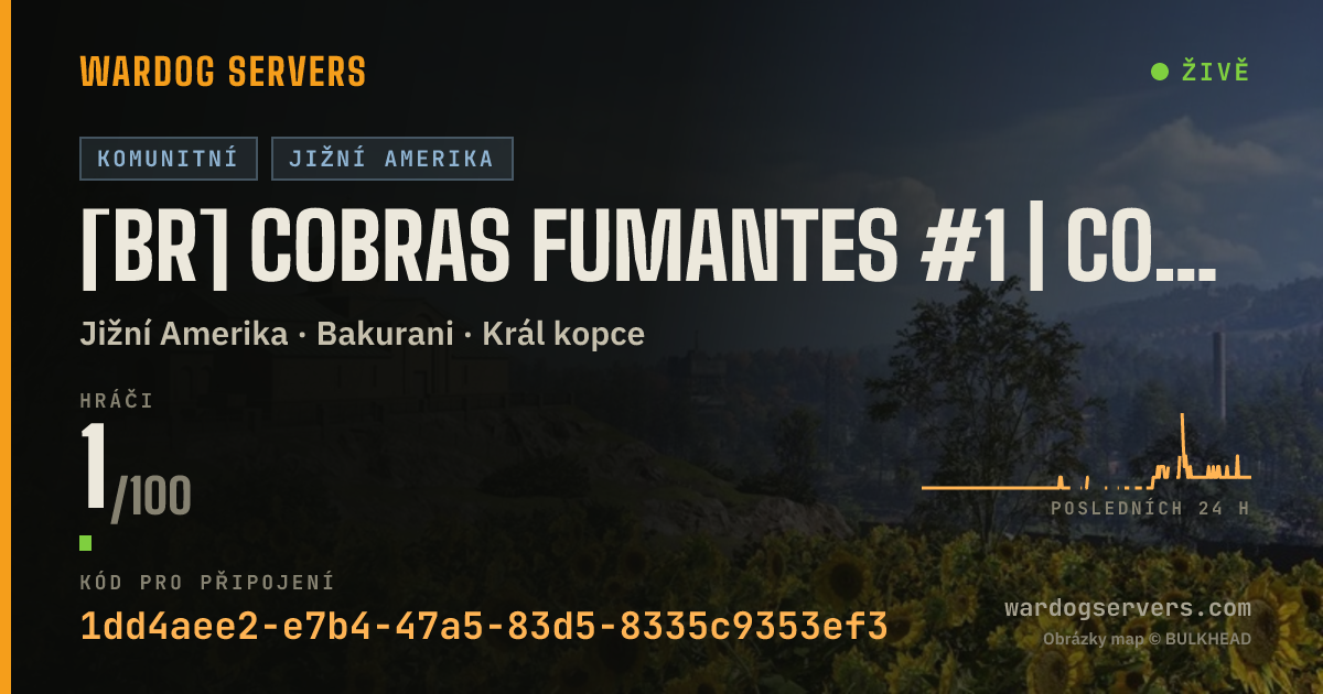 Živý stavový banner serveru [BR] COBRAS FUMANTES #1 | cobrasfumantes.com