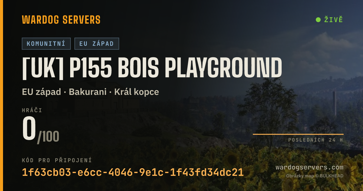 Živý stavový banner serveru [UK] P155 Bois Playground