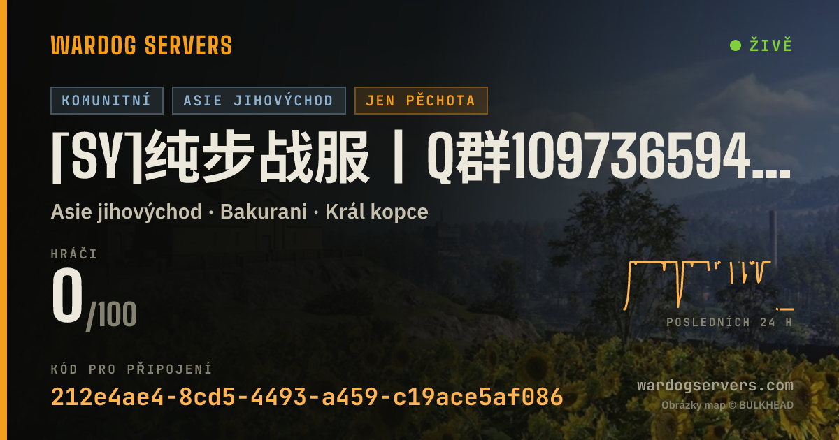 Živý stavový banner serveru [SY]纯步战服丨Q群1097365945丨禁攻击型载具 狙 FAL 禁手持机枪丨人工在线查挂