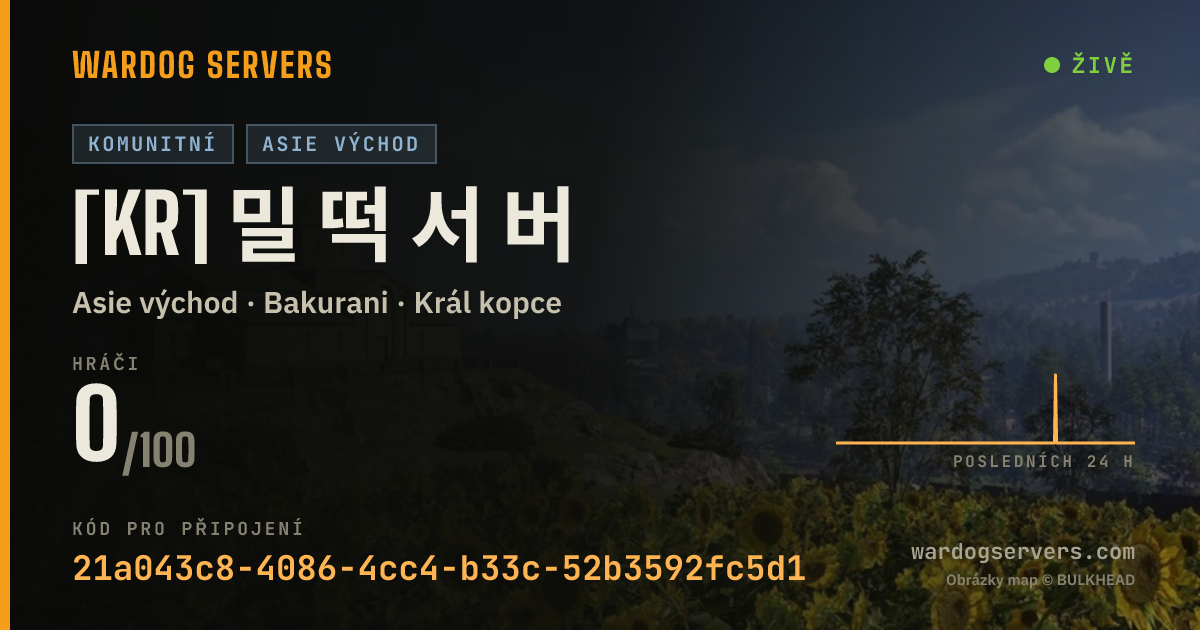 Živý stavový banner serveru [KR] 밀 떡 서 버