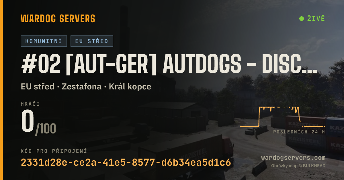 Živý stavový banner serveru #02 [AUT-GER] AUTDOGS - discord.gg/autdogs