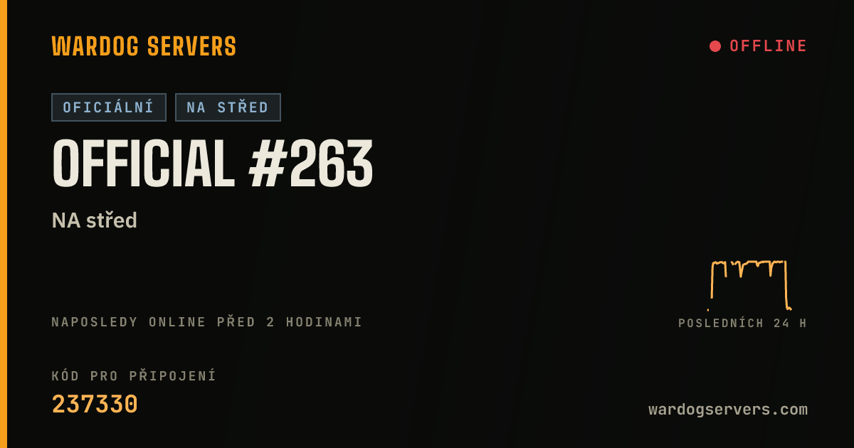 Živý stavový banner serveru Official #263