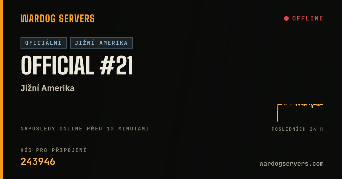 Živý stavový banner serveru Official #21
