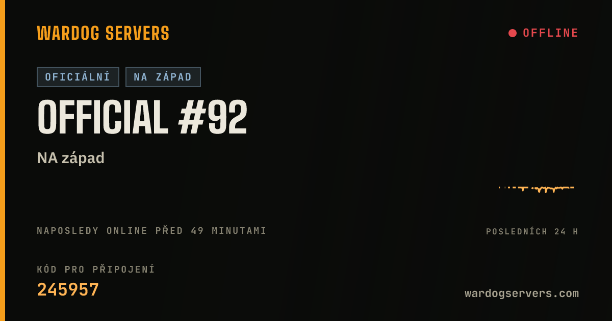 Živý stavový banner serveru Official #92