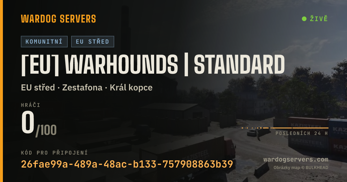 Živý stavový banner serveru [EU] WARHOUNDS | Standard