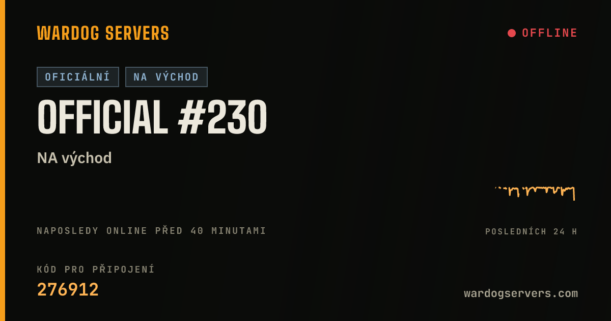 Živý stavový banner serveru Official #230