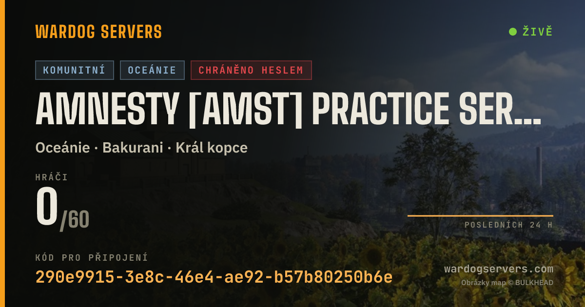 Živý stavový banner serveru Amnesty [AMST] Practice Server