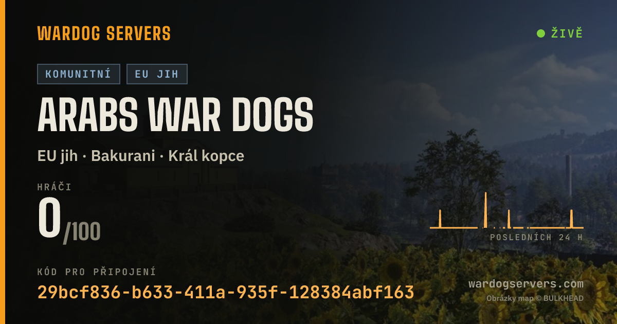 Živý stavový banner serveru Arabs War dogs