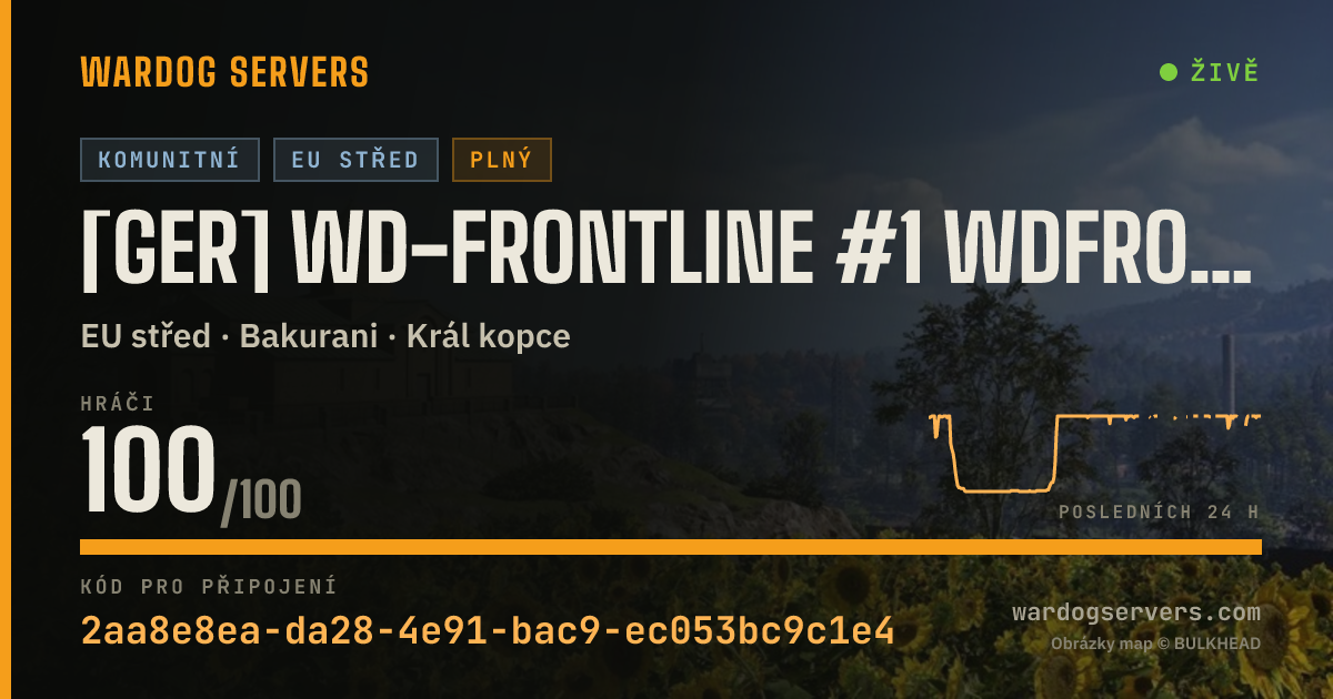 Živý stavový banner serveru [GER] WD-Frontline #1 wdfrontline.com by XRealm