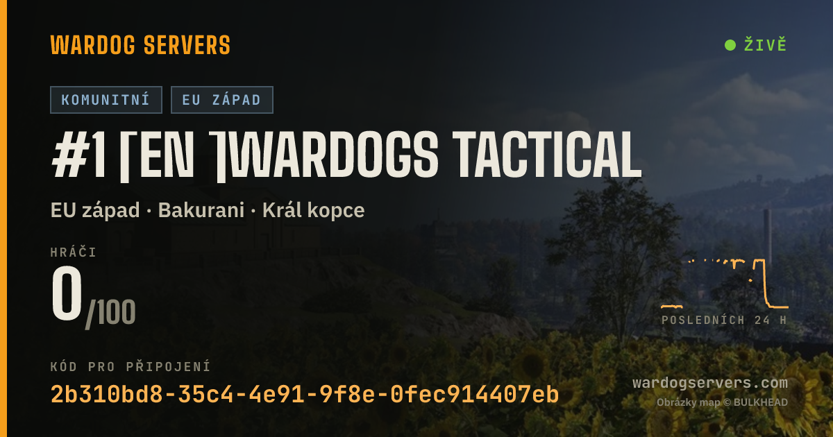 Živý stavový banner serveru #1 [EN ]WARDOGS TACTICAL