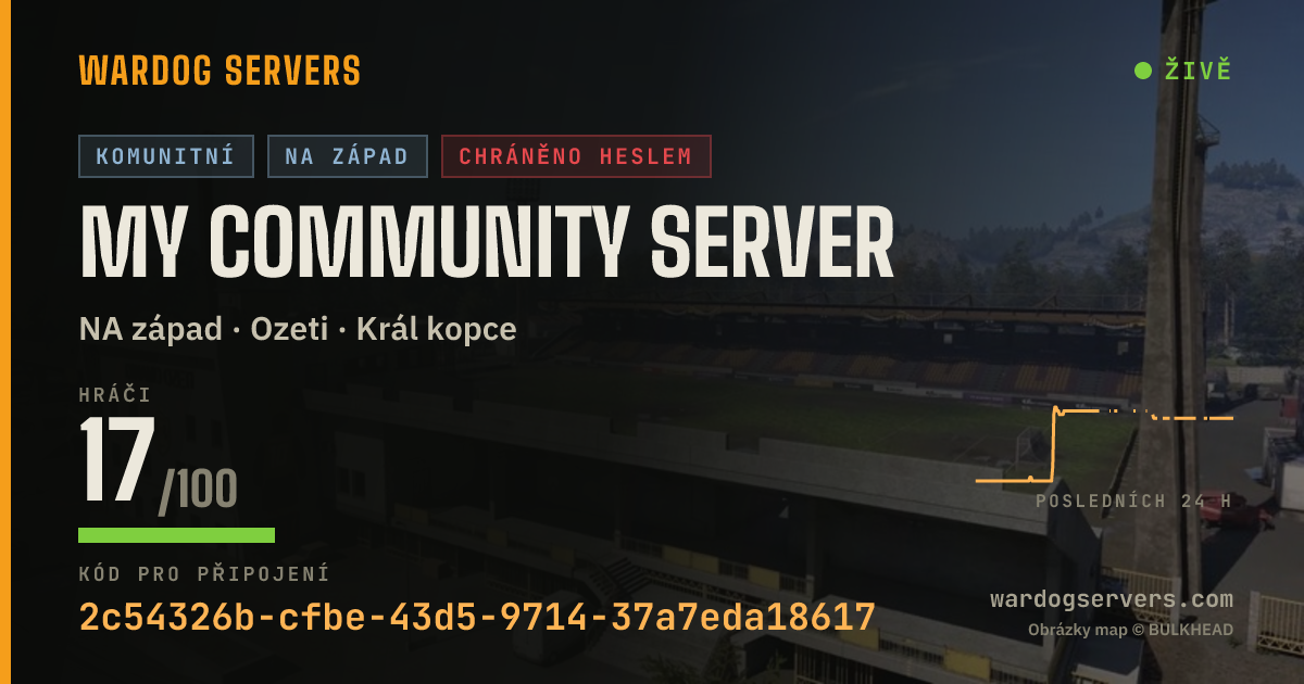 Živý stavový banner serveru My Community Server