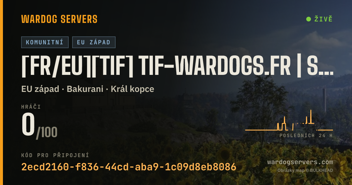 Živý stavový banner serveru [FR/EU][TIF] tif-wardogs.fr | stats | récompenses