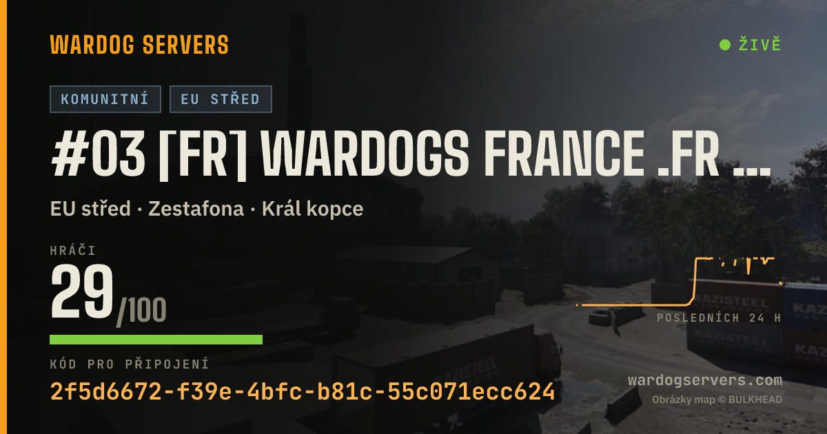 Živý stavový banner serveru #03 [FR] WARDOGS FRANCE .FR | File prio : wardogsfrance.fr
