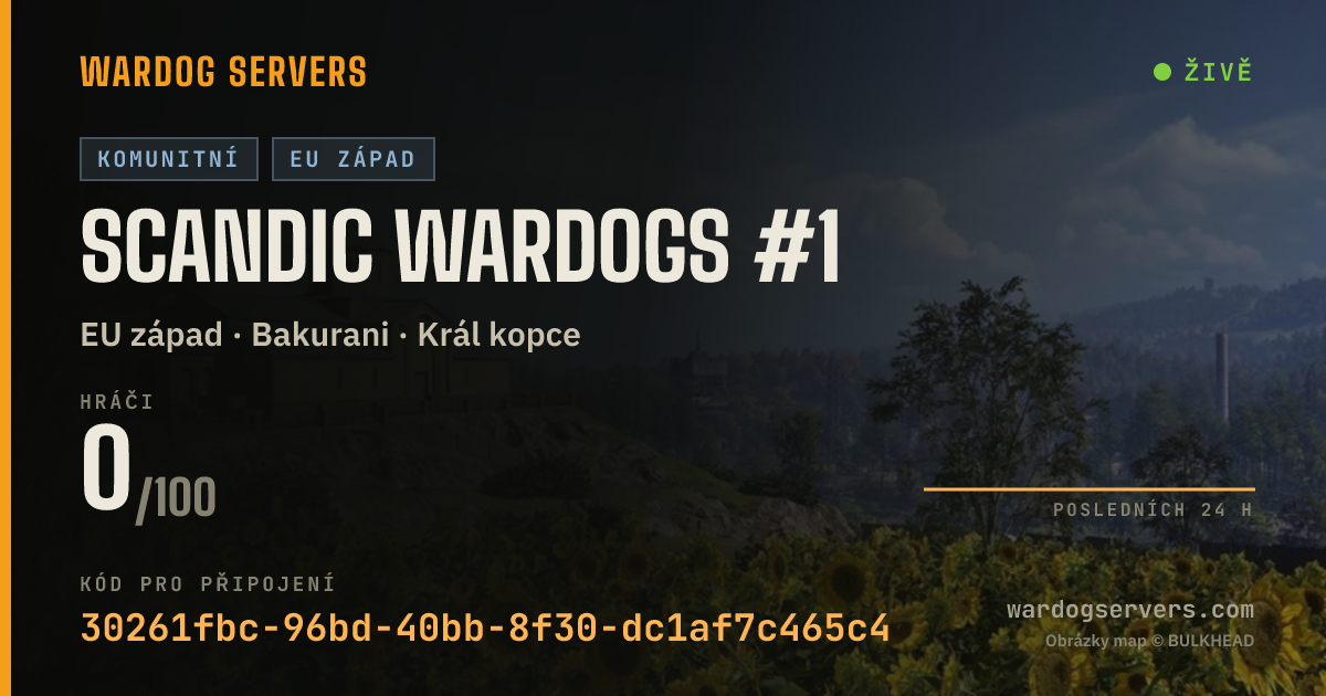 Živý stavový banner serveru Scandic Wardogs #1