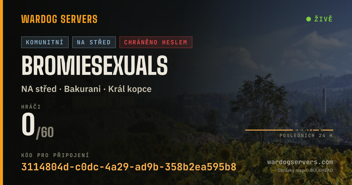 Živý stavový banner serveru Bromiesexuals