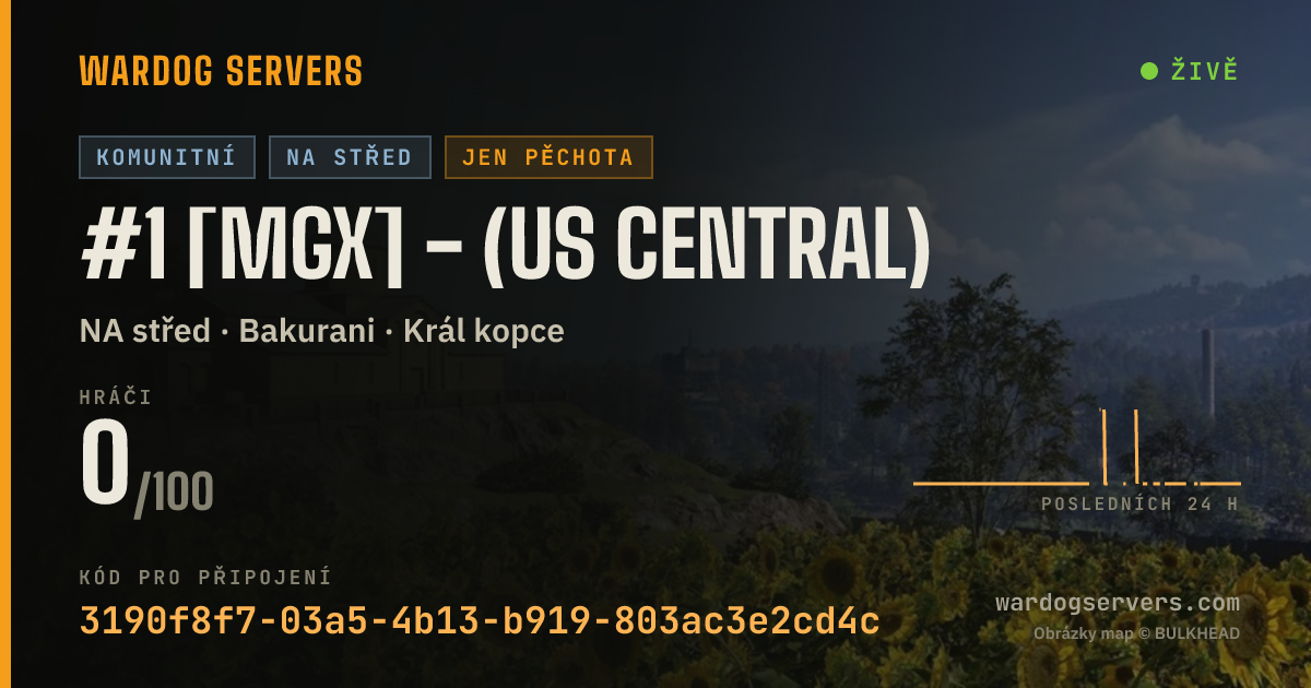 Živý stavový banner serveru #1 [MGX] - (US Central)