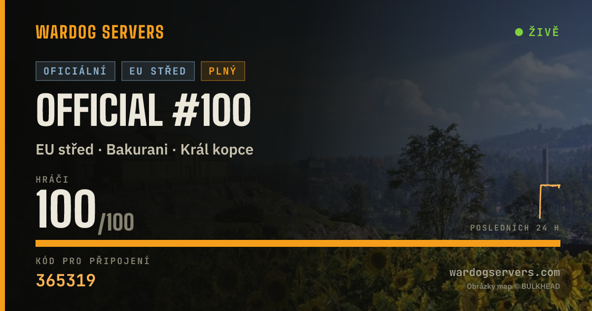 Živý stavový banner serveru Official #100
