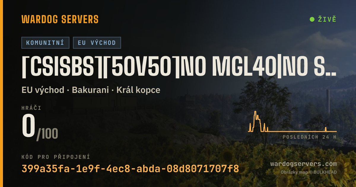 Živý stavový banner serveru [CSisBS][50v50]NO MGL40|NO SALE OF AMR50&IR