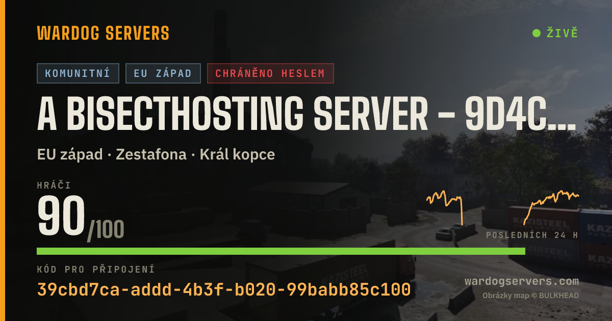 Živý stavový banner serveru A BisectHosting Server - 9d4cb607