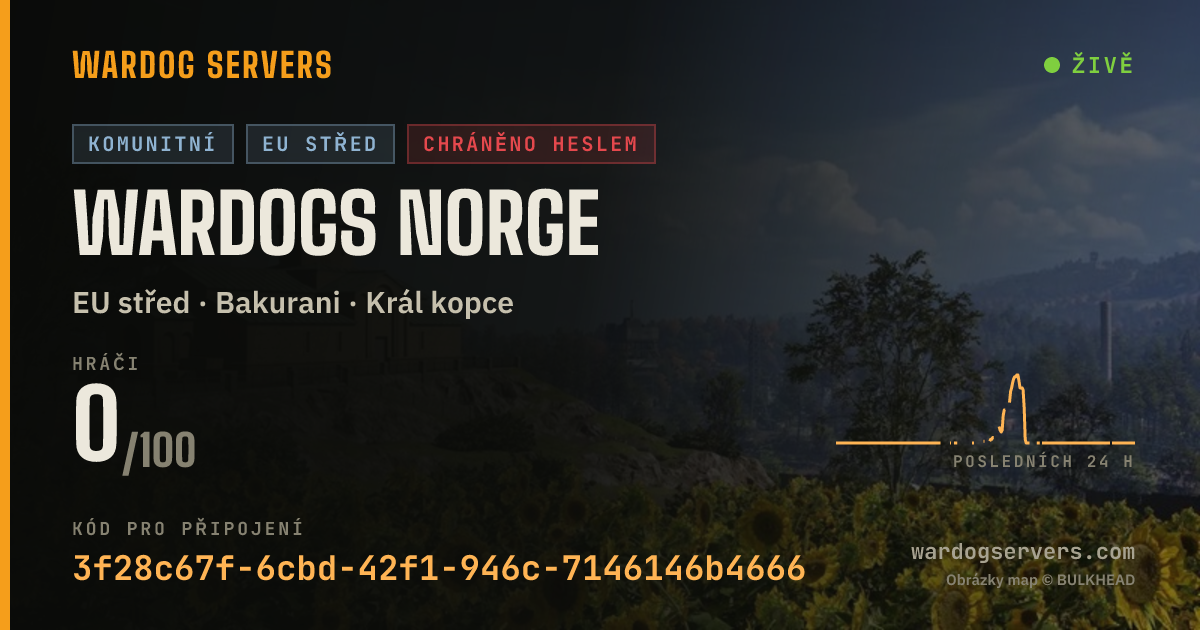 Živý stavový banner serveru WARDOGS Norge