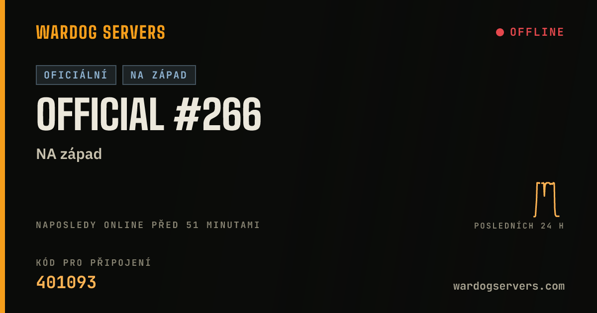 Živý stavový banner serveru Official #266
