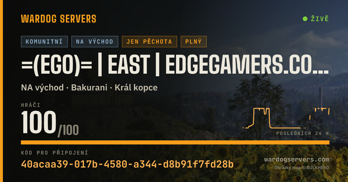 Živý stavový banner serveru =(eGO)= | EAST | EdgeGamers.com