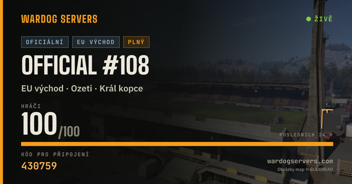 Živý stavový banner serveru Official #108