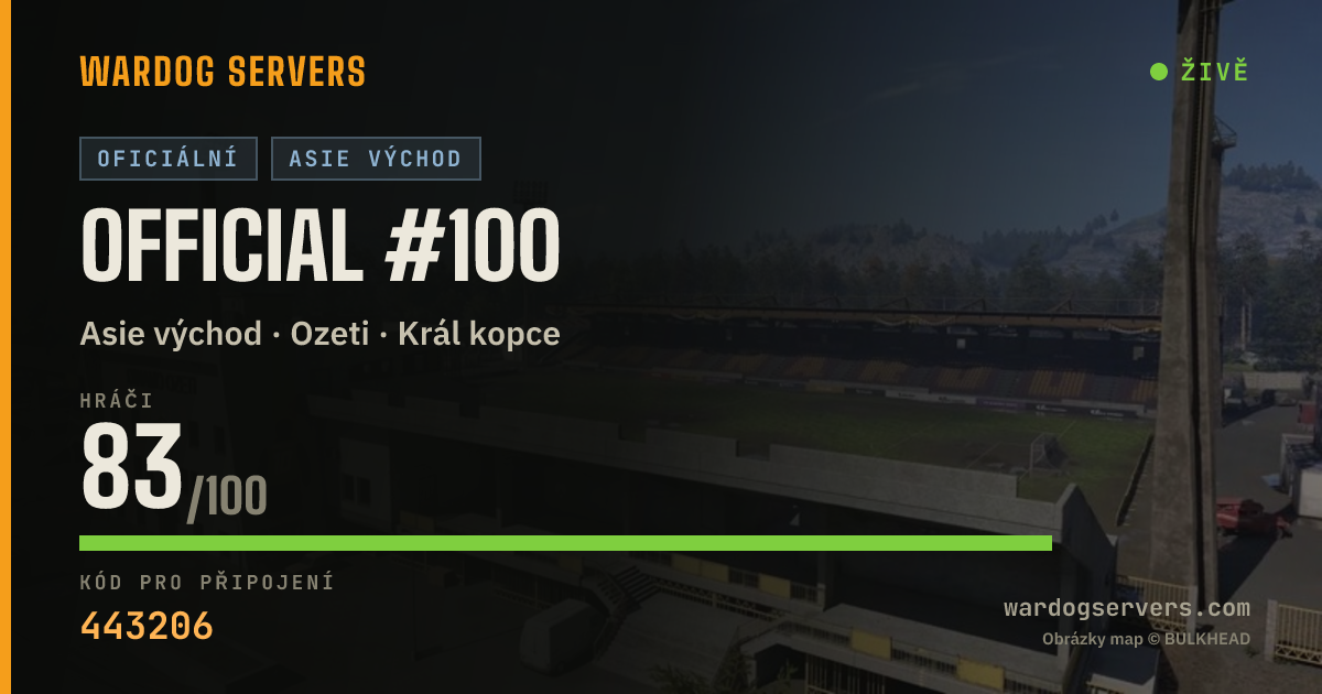 Živý stavový banner serveru Official #100