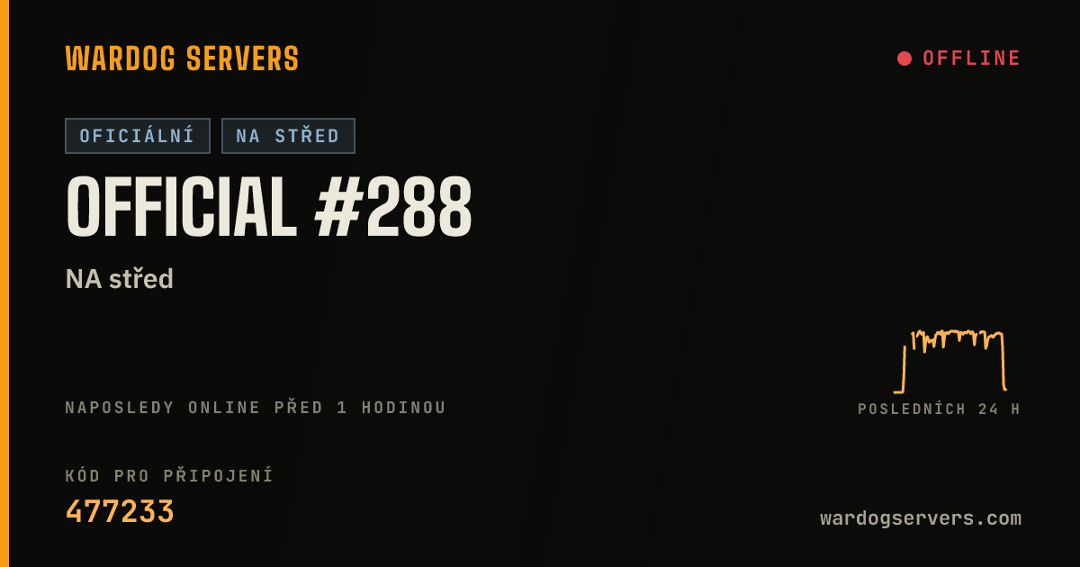 Živý stavový banner serveru Official #288