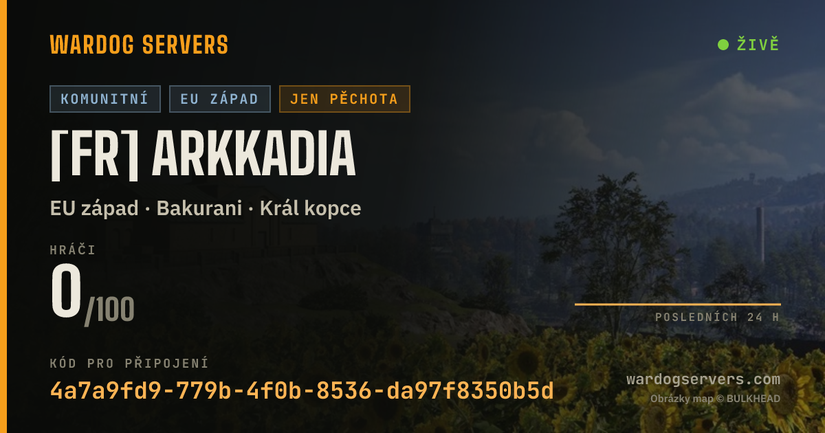 Živý stavový banner serveru [FR] Arkkadia