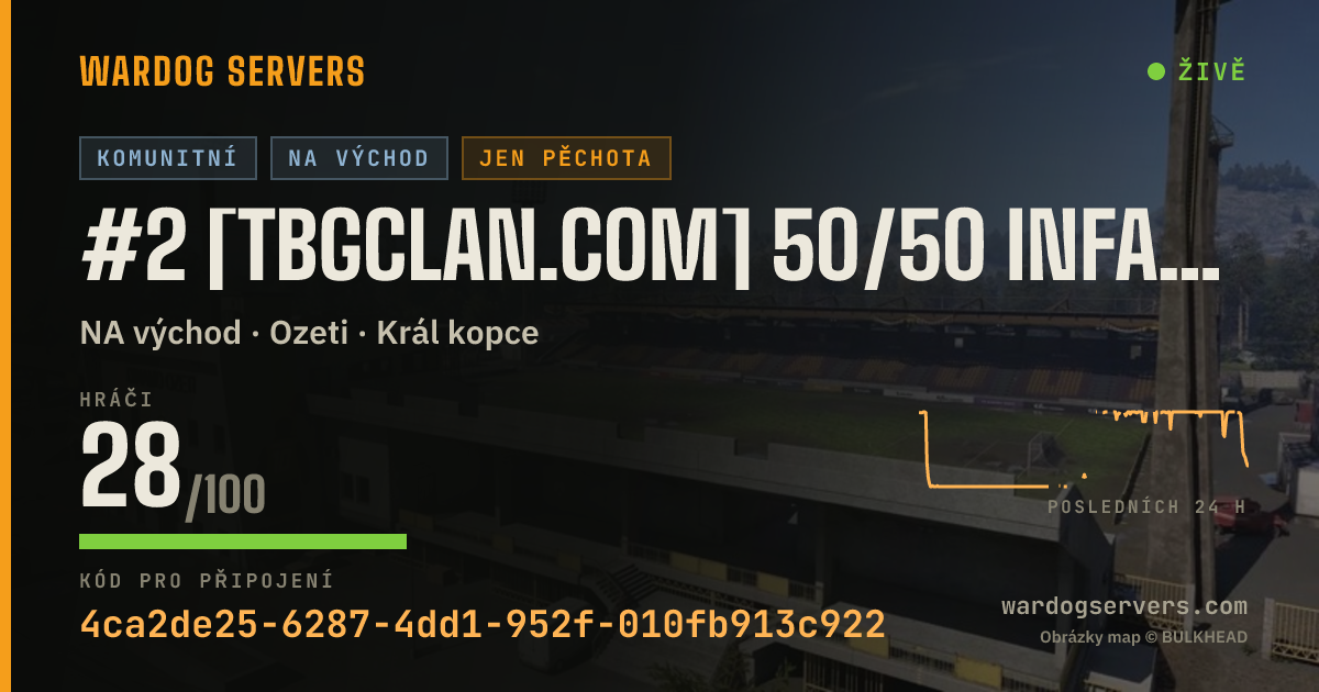 Živý stavový banner serveru #2 [TBGclan.com] 50/50 INFANTRY- NOGL | BOOSTED $