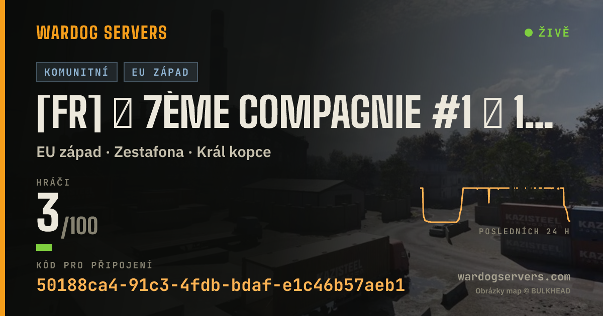 Živý stavový banner serveru [FR] ★ 7ème Compagnie #1 ★ 100% FR - discord.gg/7eCie