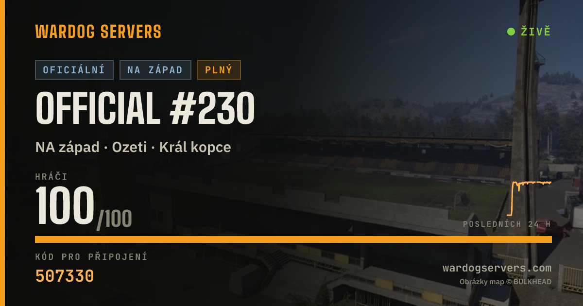 Živý stavový banner serveru Official #230