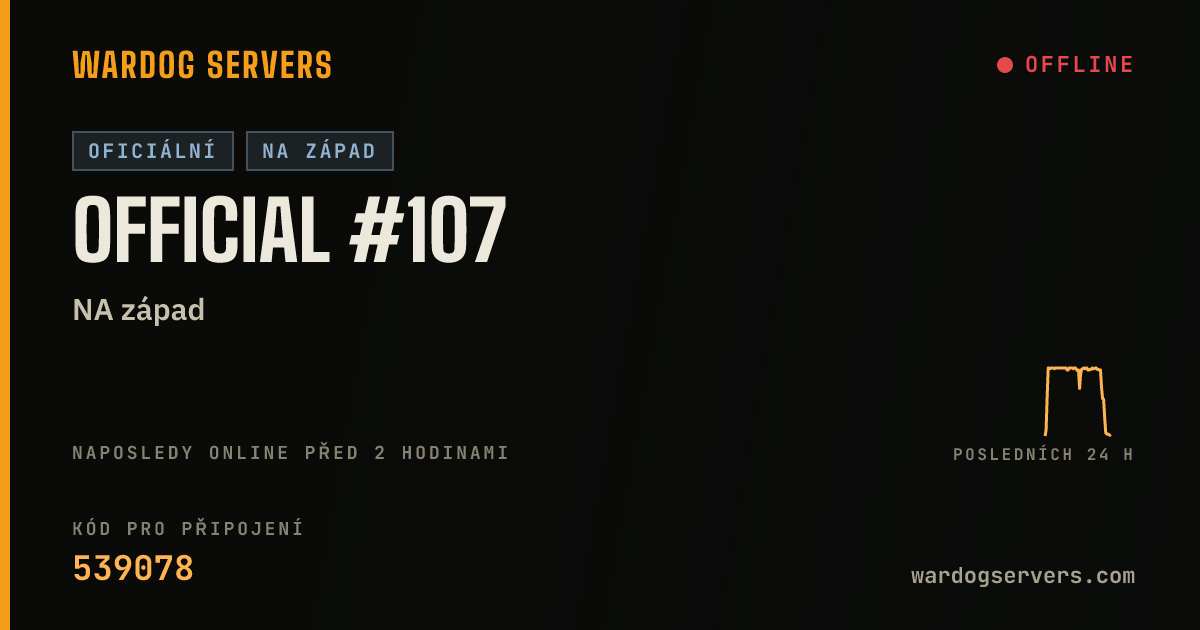 Živý stavový banner serveru Official #107