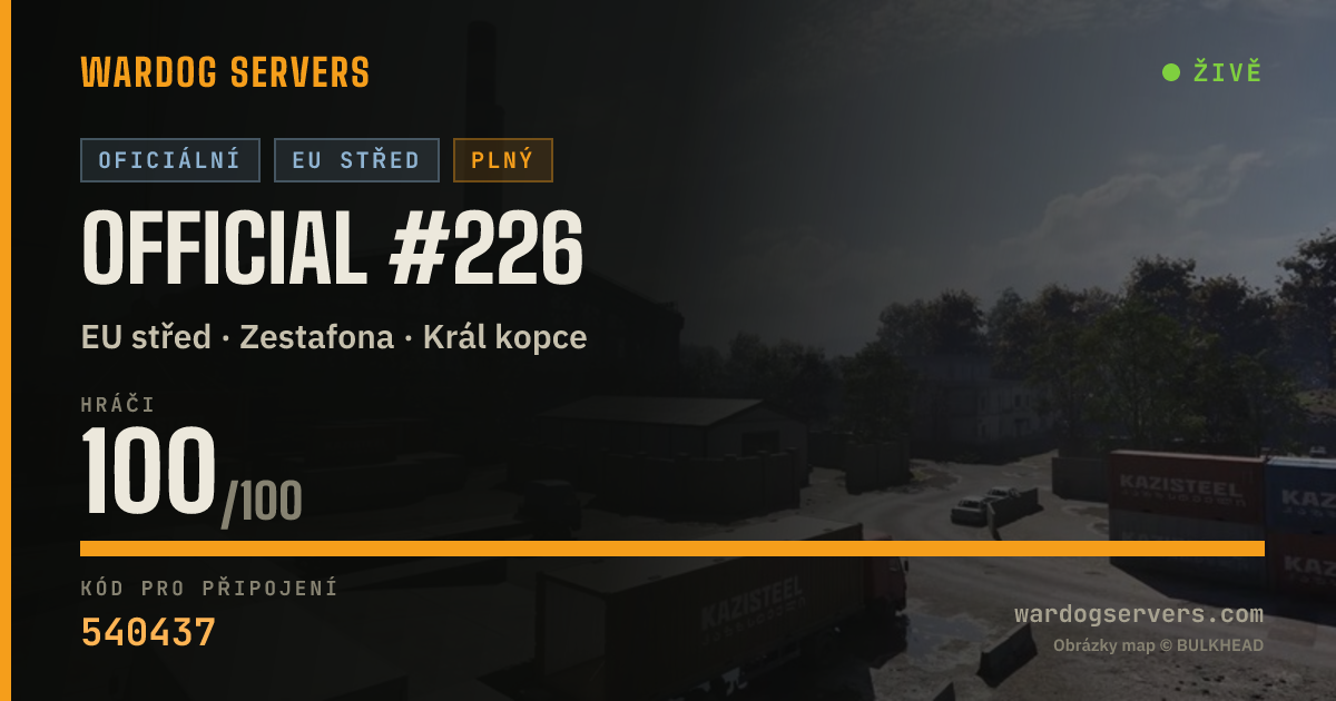 Živý stavový banner serveru Official #226