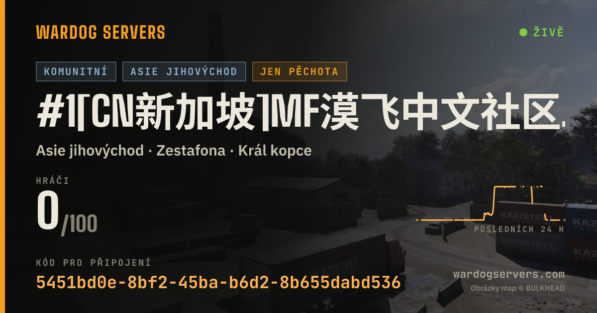Živý stavový banner serveru #1[CN新加坡]MF漠飞中文社区|QQ群478839731|萌新友好|步战禁压家